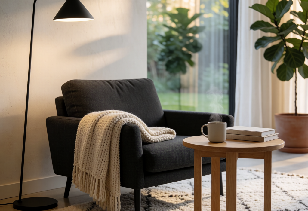 Cozy Modern Living Room Corner