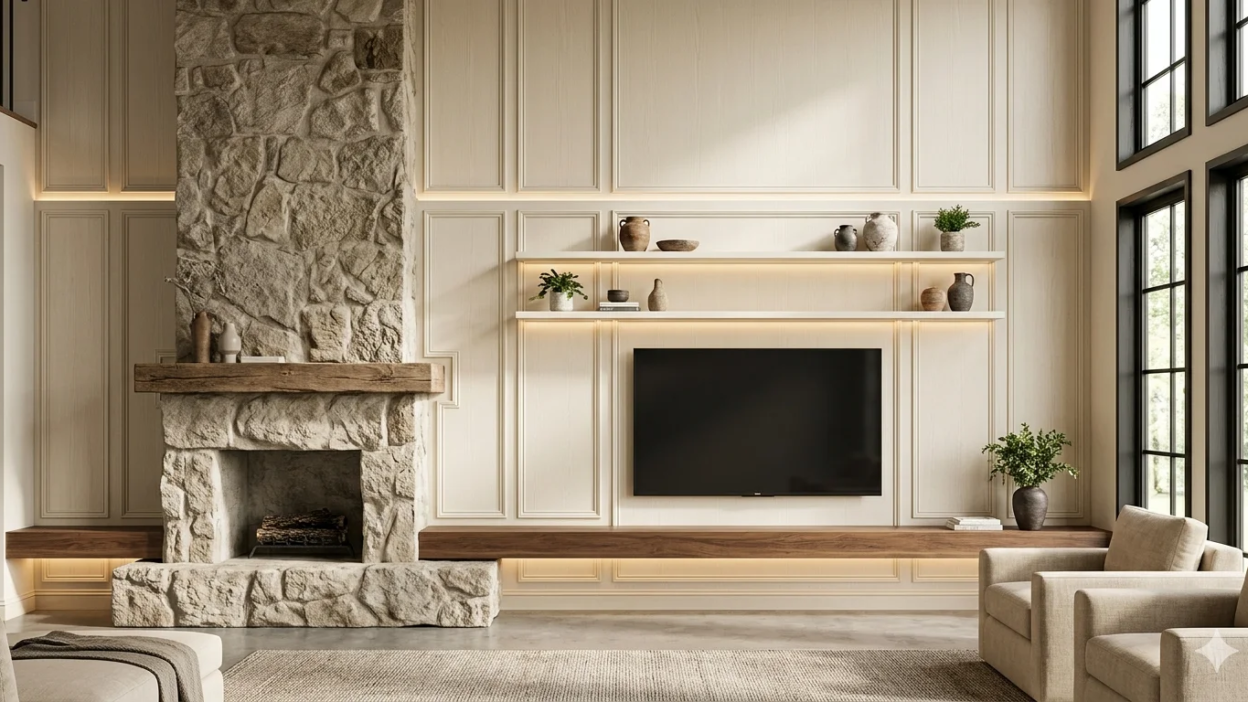 Classic American TV Wall Design
