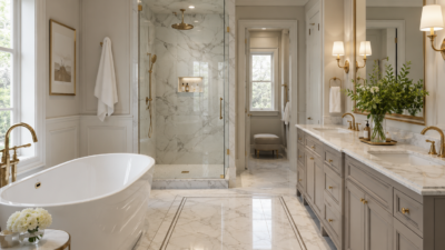 American Modern Classic Luxury Bathroom Designs