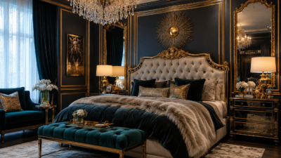 Gilded Glam Luxury Bedroom Design