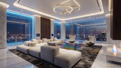 Futuristic American Luxury Living Room Design