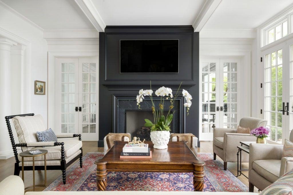 American Colonial Revival luxury TV wall designs