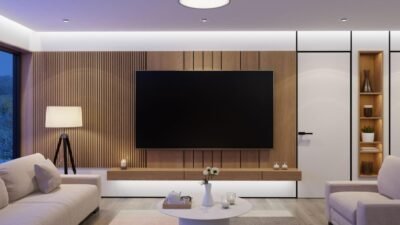Scandinavian Luxury American TV Wall Design
